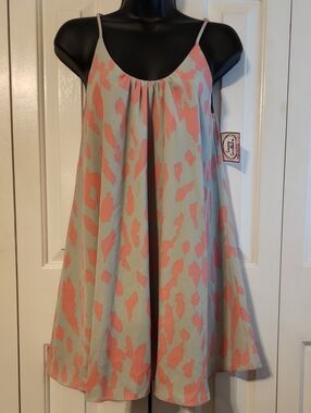 Pink & Gray Spaghetti Strap Top - Size: XS - Brand: Puddy Love